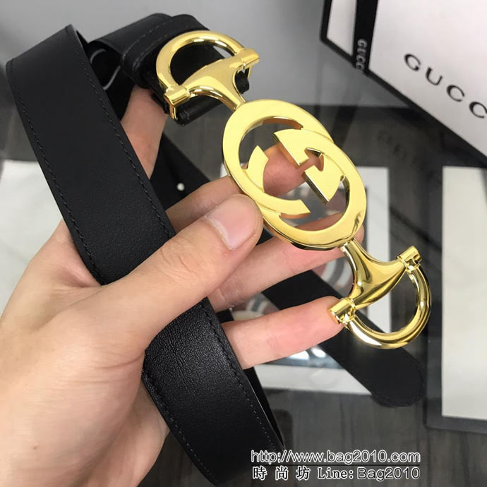 GUCCI古馳 官網新款 正品規格 原單品質 蜂巢底原版扣 雙G馬銜扣 時尚百搭款皮帶  xfp1316